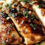Sticky Apple Cider Chicken with Autumn Slaw