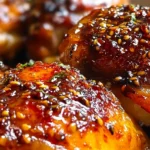 Sticky Honey Garlic Chicken Thighs