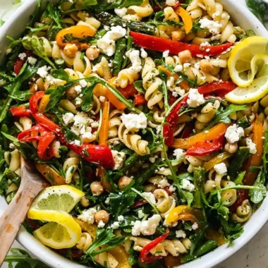 Summer Pasta Salad with Lemon Vinaigrette