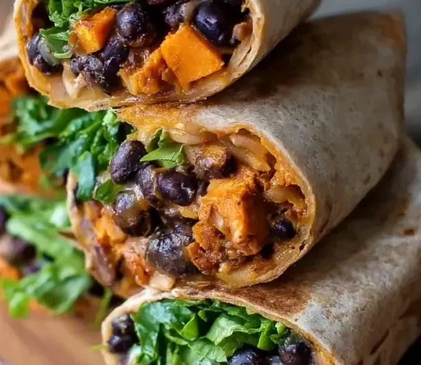 Sweet Potato Black Bean Burritos