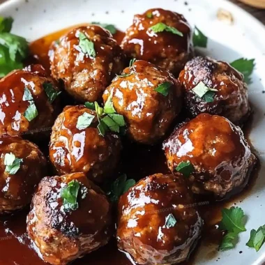 Sweet and Smoky Slow Cooker Honey BBQ Meatballs