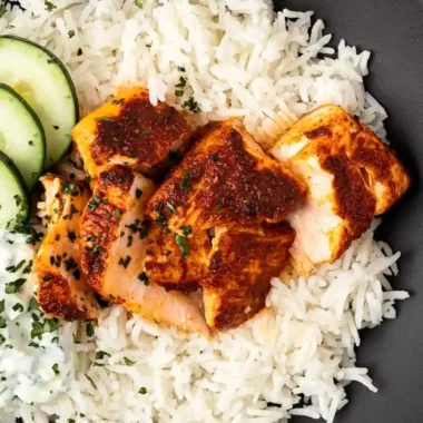 Tandoori Salmon with Raita