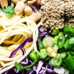 Zesty Peanut Thai Spaghetti Salad