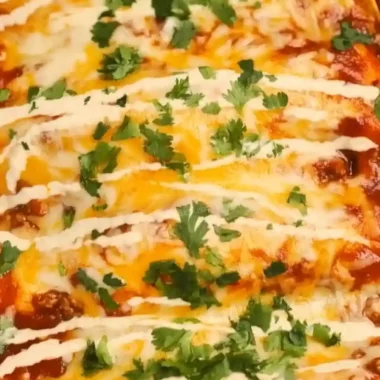 Savory Ground Beef Enchiladas with Melted Cheese