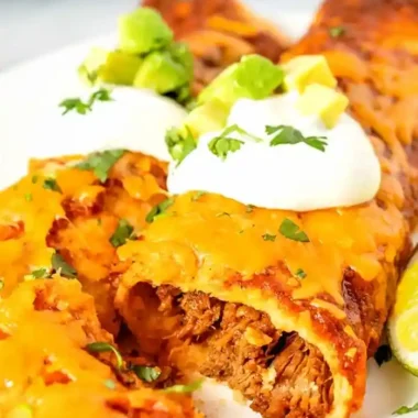 Slow-Cooked Shredded Beef Enchiladas