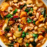 Hearty Three-Bean Vegetable Soup