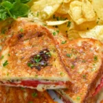 Tomato and Basil Pesto Grilled Cheese