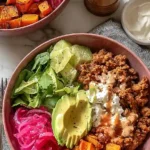 Hearty Sweet Potato and Cottage Cheese Taco Bowl