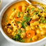 Hearty Vegan Chickpea Noodle Soup