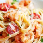 Quick Garlic Butter Shrimp Linguine