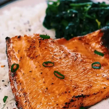 Air-Fried Miso-Glazed Salmon