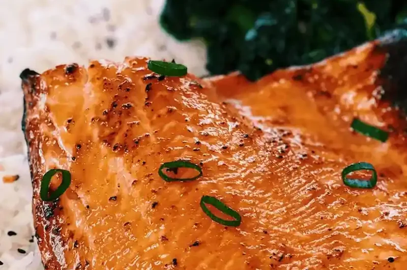 Air-Fried Miso-Glazed Salmon