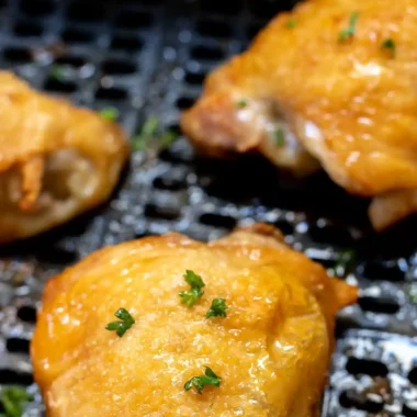 Crispy Air Fryer Bone-In Chicken Thighs