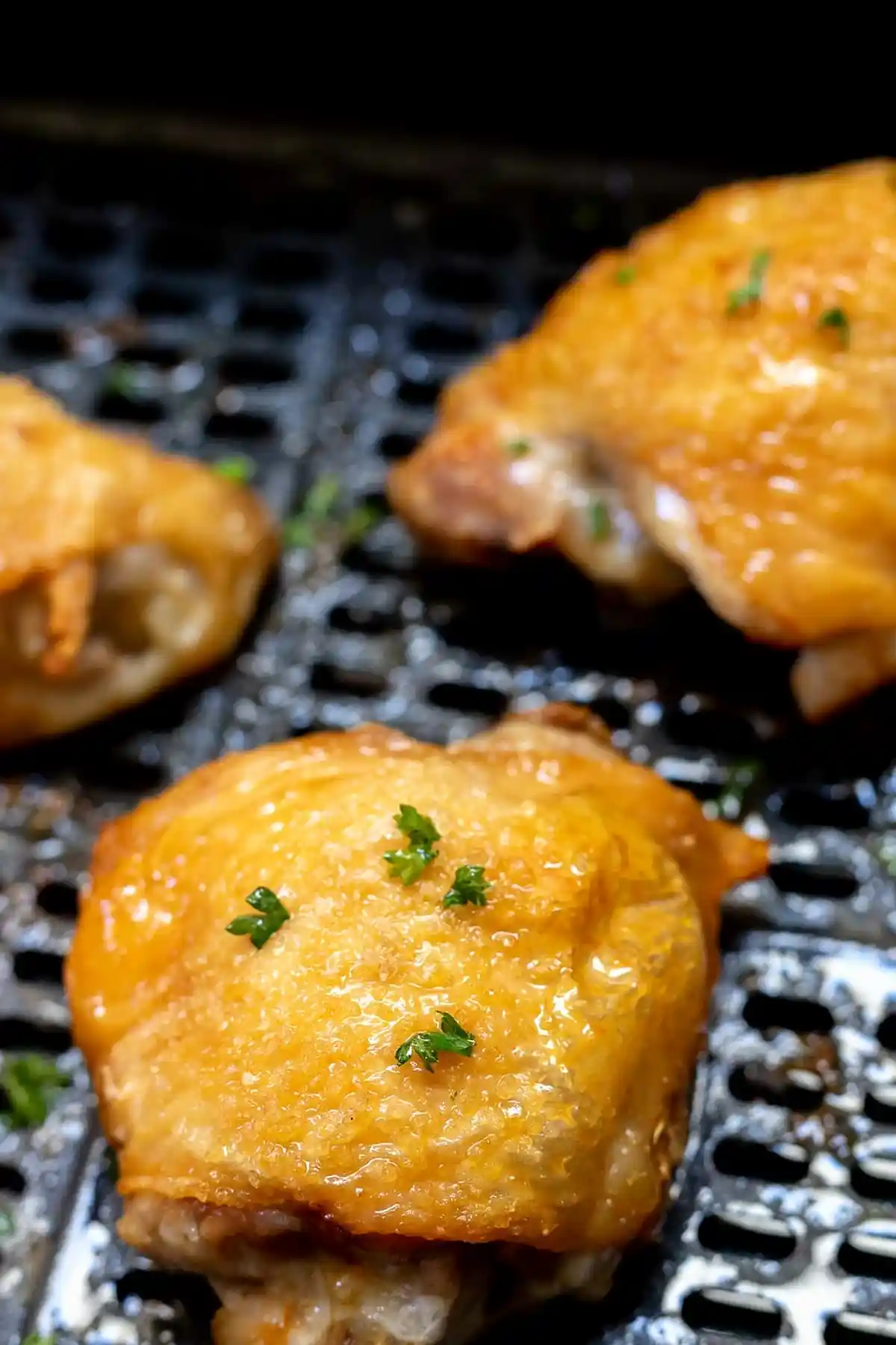 Crispy Air Fryer Bone-In Chicken Thighs