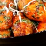 Air Fryer Garlic Parmesan Salmon Bites