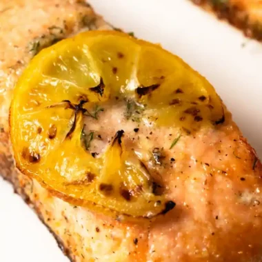 Air Fryer Lemon Garlic Herb Salmon