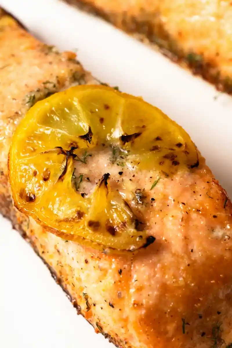 Air Fryer Lemon Garlic Herb Salmon