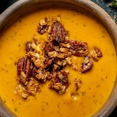 Apple Cheddar Sweet Potato Soup