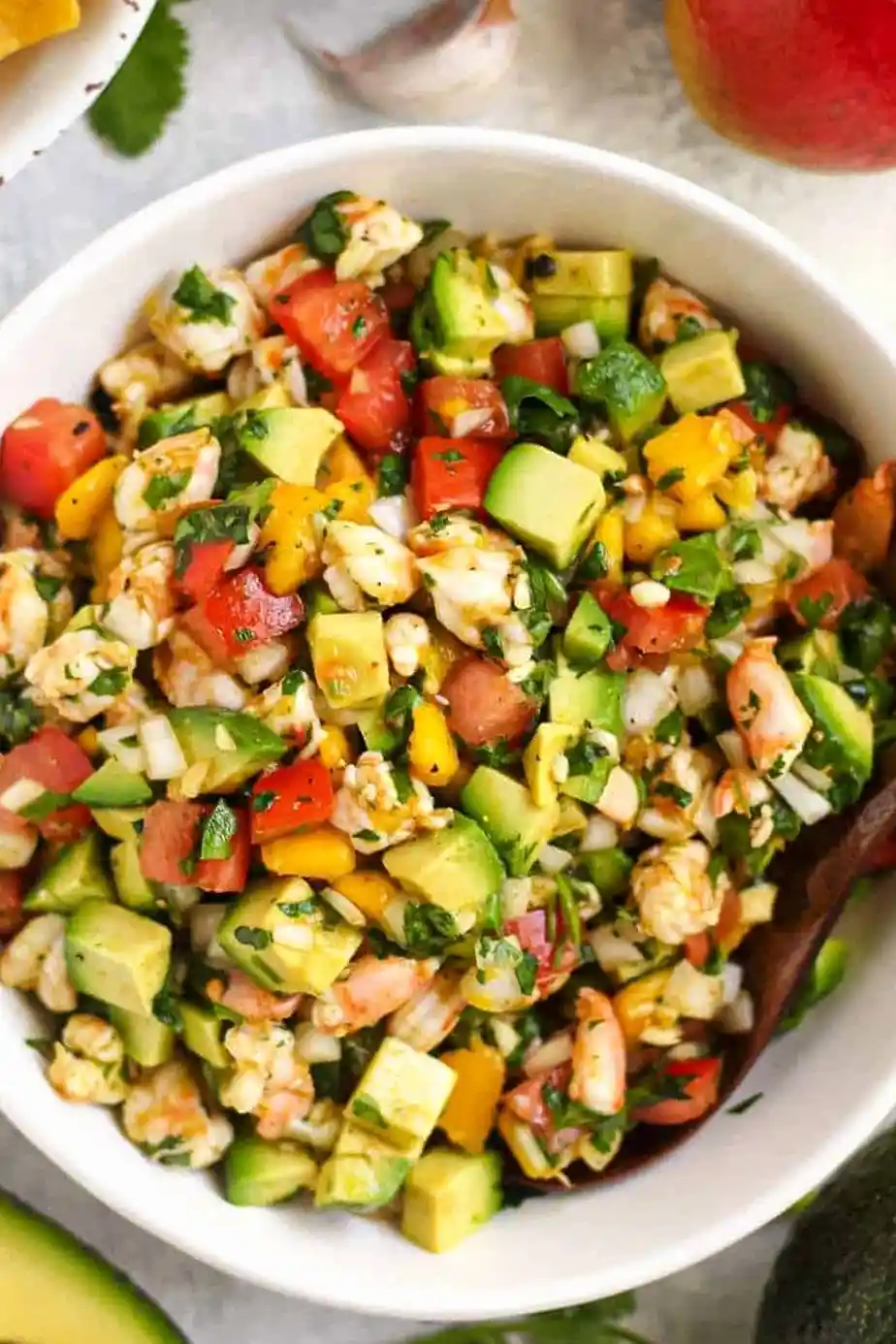 Avocado, Shrimp and Mango Ceviche