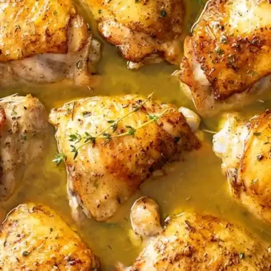 Golden Crispy Baked Chicken Thighs