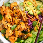 Bang Bang Salmon Rice Bowls