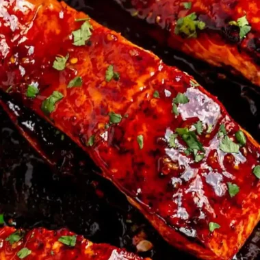 Honey Garlic Glazed Salmon Bake