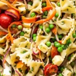 Garden-Fresh Bow Tie Pasta Salad with Hummus Dressing