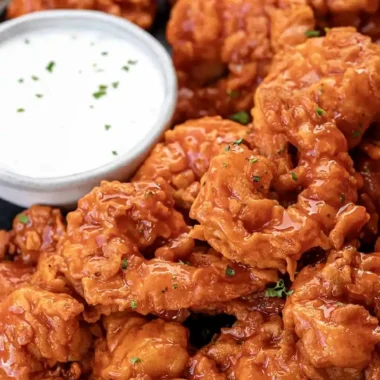 Golden Crispy Buffalo Shrimp