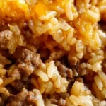 Cheesy Ground Beef and Rice Casserole