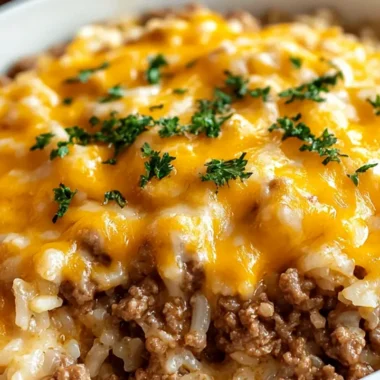 Cheesy Ground Beef Comfort Casserole for Easy Family Dinners