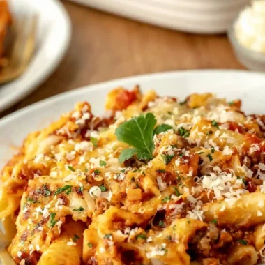 Cheesy Creamy Baked Ziti