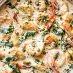 Creamy Garlic Butter Shrimp Piccata