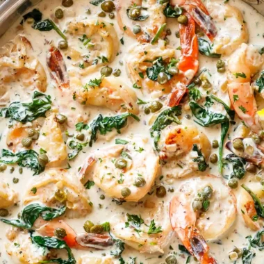 Creamy Garlic Butter Shrimp Piccata