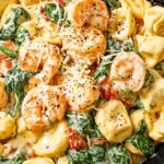 Creamy Shrimp and Spinach Tortellini