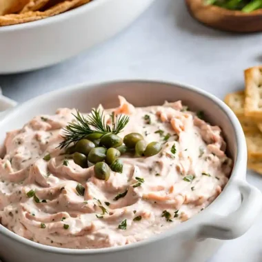 Classic Smoked Salmon Dip with Capers