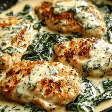 Creamy Garlic and Spinach Chicken Skillet