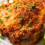 Crispy Parmesan Air Fryer Chicken Thighs