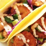 Crispy Shrimp Tacos with Spicy Yogurt Sauce