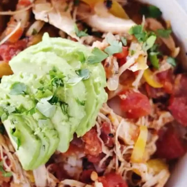 Crockpot Chicken Enchilada Soup