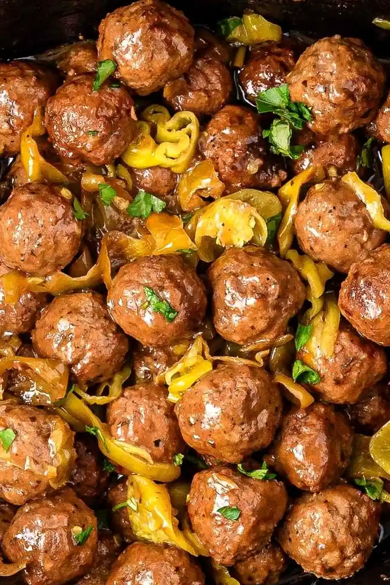 Slow Cooker Mississippi Meatballs