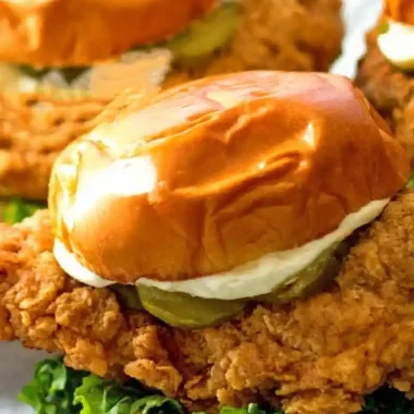 Classic Homemade Crispy Chicken Sandwich