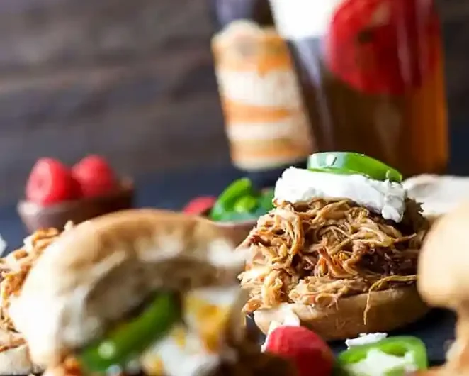 Raspberry Chipotle Chicken Sliders