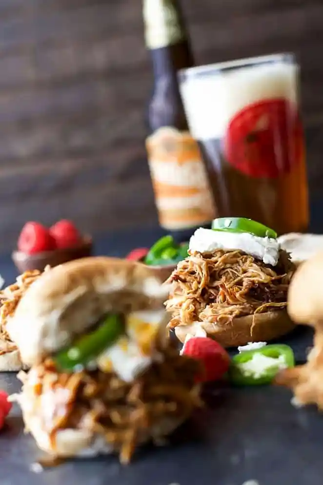 Raspberry Chipotle Chicken Sliders
