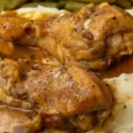 Slow Cooker Smothered Chicken Legs