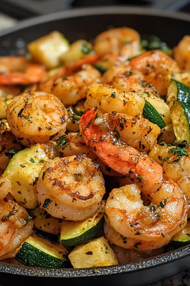 Easy Garlic Butter Shrimp & Zucchini Skillet That Delights Every Time