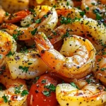 Savory Mediterranean Shrimp Skillet for Effortless Dinner Joy