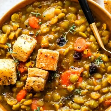 Easy Moroccan Split Pea Soup