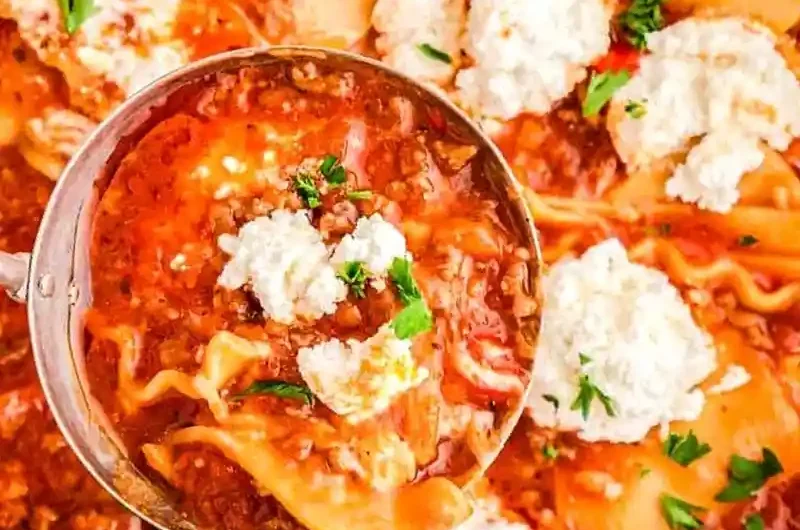 Spicy Lasagna Soup Recipe