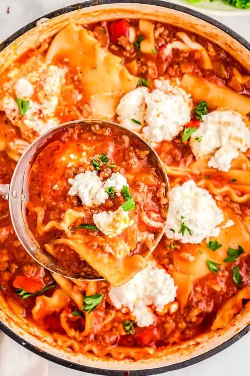 Spicy Lasagna Soup Recipe