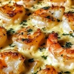 Garlic Parmesan Shrimp Bake